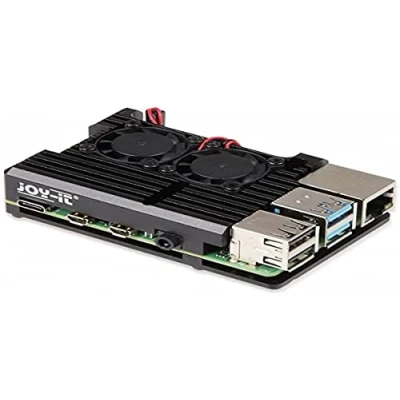 Imagen de Joy it 2140232 RB alucasep4+07fan Armor Case Block Active SBC Gehaeuse Adecuado para (Kits de Desarrollo): Raspberry Pi, Incluye akti