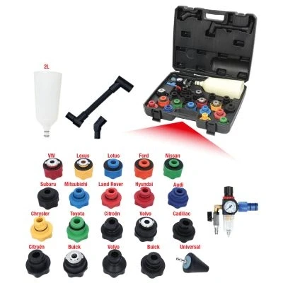 Imagen de KS Tools 150.9130 MASTER Juego de tolvas relleno aceite con brazo giratorio, 24 pzs