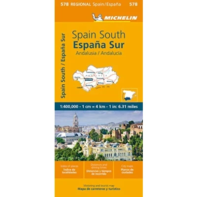 Imagen de Mapa Regional España Sur Andalucia (11578): Straßen und Tourismuskarte 1:400 000