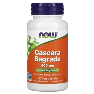 Imagen de Now Foods Cascara Sagrada 450mg Apoyo Natural para una Digestión Saludable 100 Cápsulas