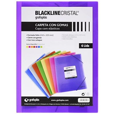 Imagen de Grafoplas 4800435 Carpeta económica con gomas, color violeta