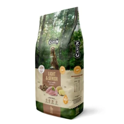 Imagen de Pienso para Perros Senior o con sobrepeso Pollo Fresco Sin Cereales Alimento seco 12 kg Canun Fresh Ligth&amp;Senior