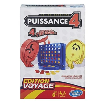 Imagen de Hasbro Gaming Conecta 4 Juego de Viaje, versión francésa (Hasbro Spain B10001010)