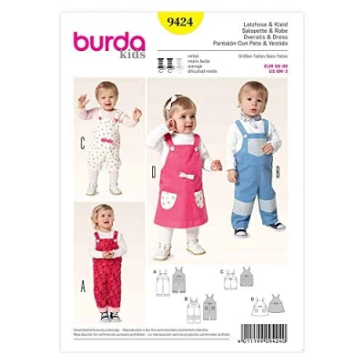 Imagen de Patrón Burda 9424 Kids Mono y Vestido