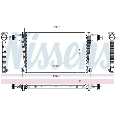 Imagen de NISSENS 961594 Intercooler