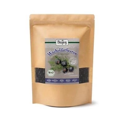 Imagen de Biojoy Bayas de Enebro secas Orgánicas (500 g), enteras y sin aditivos (Juniperus communis)