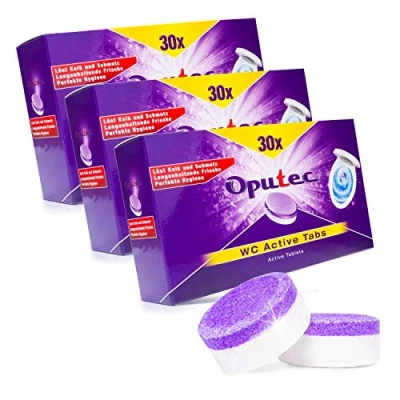 Imagen de 90x Oputec WC Active Tabs: Para la limpieza de WCs, inodoros y urinarios, fabricado en Alemania