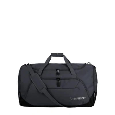 Imagen de travelite Bolsa de Viaje Grande Talla XL, Serie Equipaje Kick Off: práctica para Vacaciones y Deportes, 70 cm, 120 litros, Gris (D&#039;anthrazit), XL (70 cm/120 litros)