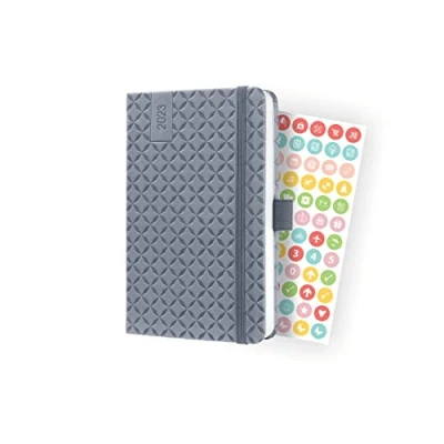 Imagen de SIGEL J3120 Jolie Agenda semanal 2023 hardcover 9,5 x 15 cm 174 páginas gris claro