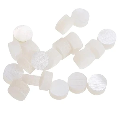 Imagen de Musiclily Pro 4mm Natural Parecido al Nácar Marcador Diapasón de Puntos Guitarra Inlay Dots,White Pearl (Juego 20)
