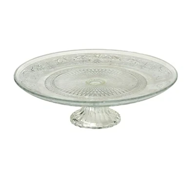 Imagen de Boltze Bandeja, Bandeja Y Socorro de Cristal con Soporte, diámetro Aprox. 25 cm