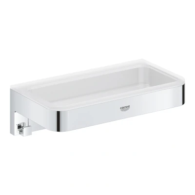 Imagen de Grohe Start Cube QuickFix Estantería de ducha, cromo, para pegar (pegamento QuickGlue A2) o atornillar, ref. 41107000