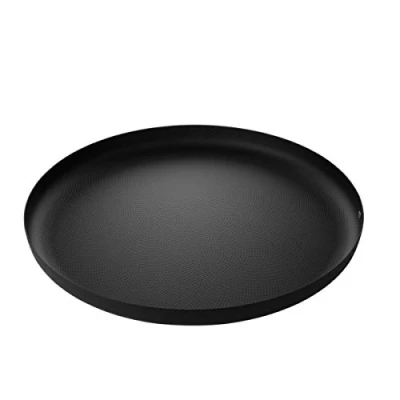 Imagen de Alessi Jm14/35 BT Bandeja Redonda de Acero Coloreado en Resina Epoxi con Decoración Relieve, Negra, 35 Cm