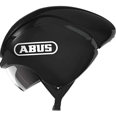 Imagen de Abus GameChanger TT Casco de ciclismo contrarreloj aerodinámico con ventilación óptima Para hombre y mujer, Negro (shiny black), M (54 58 cm)