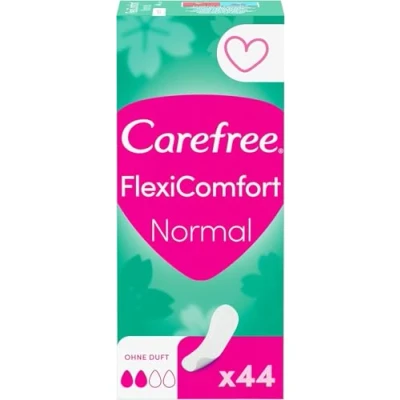 Imagen de Carefree FlexiComfort Juego de 44 protectores slips flexibles y ultradelgados para una sensación frescura duradera, tamaño normal