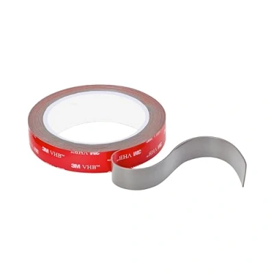 Imagen de 3M VHB Cinta adhesiva de doble cara universalde espuma acrílica, resistente al agua y altas temperaturas, para uso en exteriores/interiores,decoraciones, tiras LED, automóviles (19 mm x 3 m)