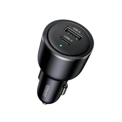 Imagen de UGREEN 63W Cargador de Coche USB C, para Carga Rápida PD 3.0 QC PPS 45W, Compatible con iPhone 16/15/14/13/12, Samsung Galaxy S24/23, MacBook, iPad Pro, Air Mini