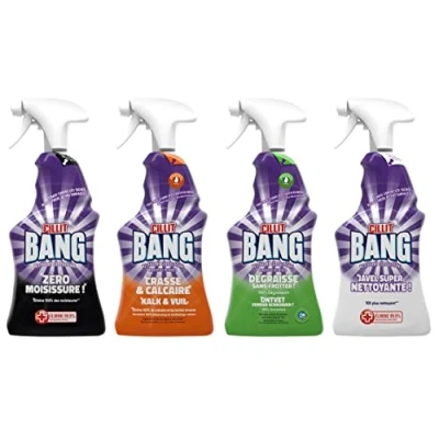 Imagen de Kit de limpieza esencial Sprays Cillit Bang (antimoho, desengrasante, antical, blanqueador)