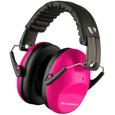 Imagen de Vanderfields Cascos Insonorizados para Adultos SNR 26dB Casco Antiruido Plegables y Ajustable Protección Auditiva el Trabajo, Bricolaje, Campos de Tiro, Jardinería, Estudiar