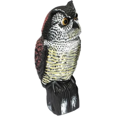 Imagen de Biotop, Búho Espantapájaros, Gira la Cabeza con el Viento, No necesita Pilas, Marrón