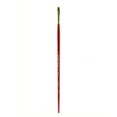 Imagen de Winsor &amp; Newton Sceptre Gold II Pincel Plano con Mango Largo, Rojo, Nr. 8 7 mm