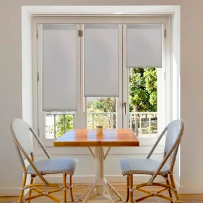 Imagen de Blindecor Aure Estor enrollable Easyfix translúcido liso Gris plata, 87 x 180 cm (ancho por alto) Tamaño de la Tela 84 175 Estores sin herramientas para ventanas