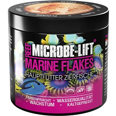 Imagen de Microbe Lift Marine Flakes Escamas, alimento Completo para Todo Tipo de Peces en acuarios Agua Salada