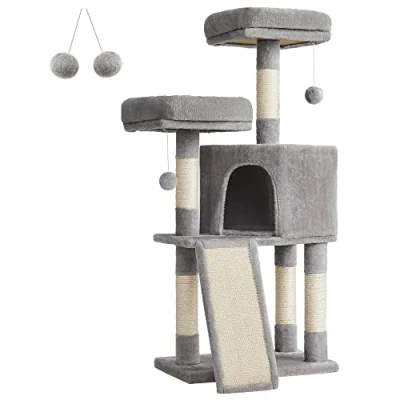 Imagen de FEANDREA Árbol de Gatos, Torre para 115 cm, Gris Claro PCT141W01