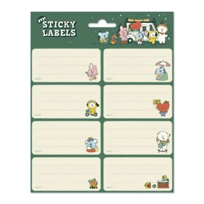 Imagen de Grupo Erik Etiquetas adhesivas BT21 regalo navidad / 18 Pegatinas regalos