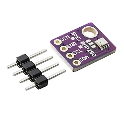 Imagen de CUQI GY BME280 Sensor de Temperatura presión barométrica, altímetro calibrado con módulo ruptura IIC I2C para módulos GPS