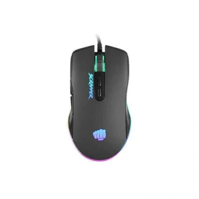 Imagen de FURY Scrapperr Raton Gaming USB, 6400 dpi, 7 Botones, Optico, Retroiluminacion RGB, liviano, con Software, Color Negro