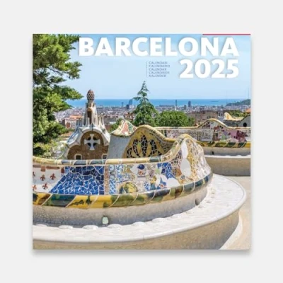 Imagen de Calendario 2025 Pared Pequeño Barcelona 16 x cm Enero a diciembre Triangle Postals