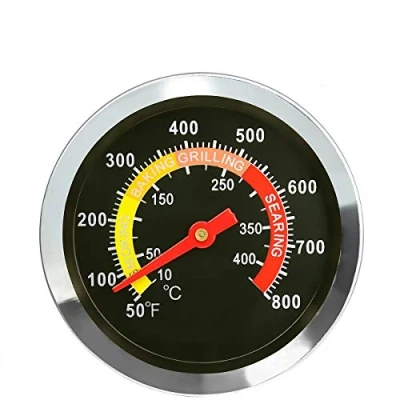 Imagen de LOKHING 01T08 Dia 6 Centímetros Acero Inoxidable Ahumador Parrilla Barbacoa Temperatura Indicador Horno Termómetro Medidor