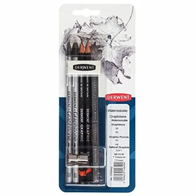 Imagen de Derwent Lapiceros de grafito solubles (lote en paquete transparente)
