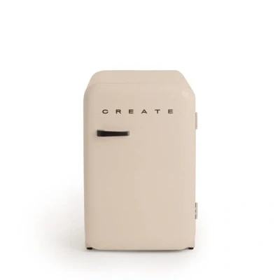 Imagen de CREATE / RETRO FRIDGE 83.5 BLACK/Frigorífico arena maneta negra 98W, bajo consumo, 2 estantes, regulador temperatura, botellero, 56x54x84cm