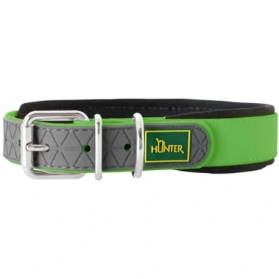 Imagen de HUNTER Convenience Comfort Collar para Perro, Material plástico, Neopreno, 55 M, Color Verde Manzana