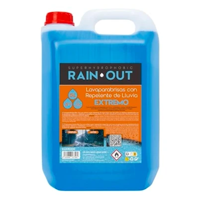 Imagen de Rain Out Lavaparabrisas 5C con Repelente de Lluvia Extremo 5L. Visibilidad y Seguridad en la Conducción.