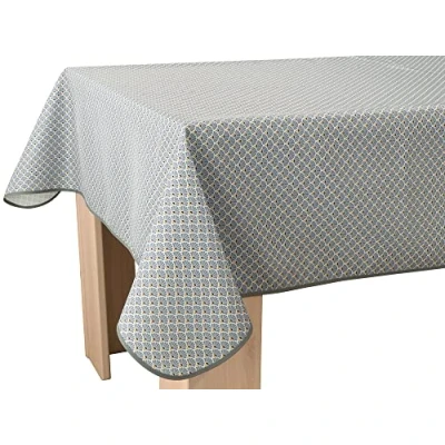 Imagen de Le linge de Jules Mantel Antimanchas Paon Gris Rectángulo 150 x 300 cm