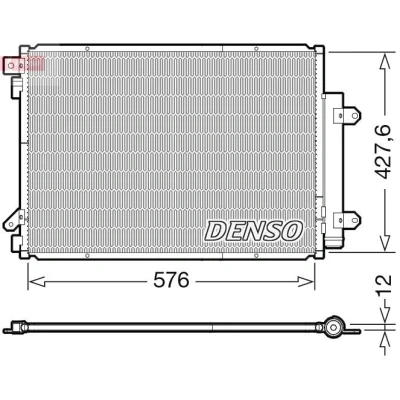 Imagen de DENSO DCN47008 Condensador con secador R 134 a