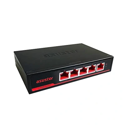 Imagen de Asustor 5 Puertos Switch no administrado 2.5G Ethernet, Plug and Play ASW205T