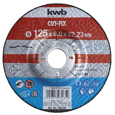 Imagen de KWB 49793265 Discos desbaste Cut Fix (metal, 125 x 6 22 mm)