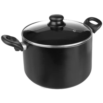 Imagen de IBILI Olla con tapa de cristal, Aluminio, 20 cms, Antiadherente, Apta para induccion