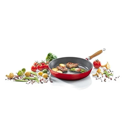 Imagen de Karl Krüger 75024 Vulcan de hierro fundido Sartén, fundido, Rojo/Negro, 24 cm