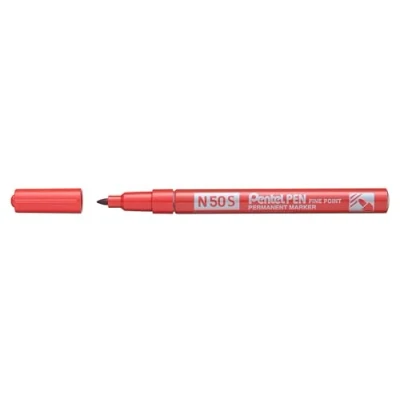 Imagen de Pentel Marcador industrial con cuerpo de aluminio y punta media. Apto para casi todas las superficies. Color negro.