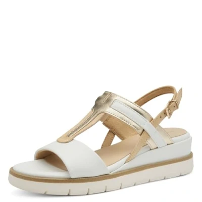 Imagen de Marco Tozzi Sandalias de cuña, Mujer, Talla: 40, White comb Zapatos