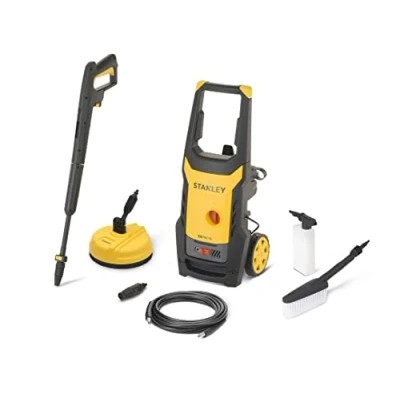 Imagen de Stanley Hidrolimpiadora de Alta Presión SXPW14PE con Patio Cleaner y Cepillo Fijo (1400 W, 110 bar, 390 l/h)