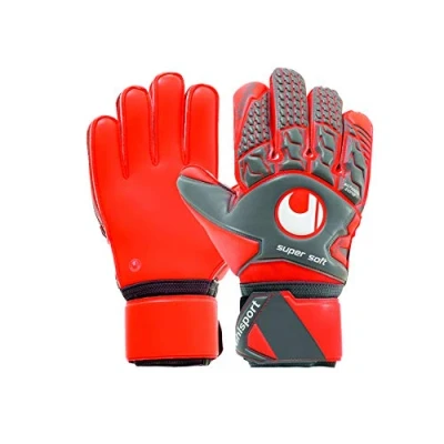 Imagen de Uhlsport AERORED Guantes Supersoft, Adultos Unisex, Negro, 7