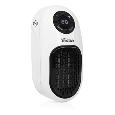 Imagen de Tristar KA 5084 Calefactor de enchufe, Temporizador programable, Color Blanco, 400 W