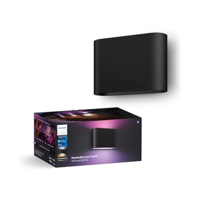 Imagen de Philips Hue Aplique inteligente Dymera para interior y exterior, luz blanca de color, se requiere Bridge uso en exteriores, control por voz con Alexa, Apple Home Google Assistant