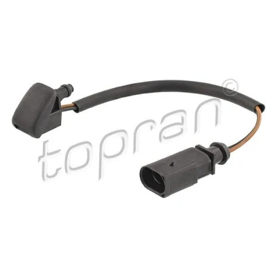 Imagen de TOPRAN 116 222 Boquillas de Limpiaparabrisas ambos lados, Capó del motor para limpieza parabrisas delantero, con cable SKODA: Fabia I Hatchback